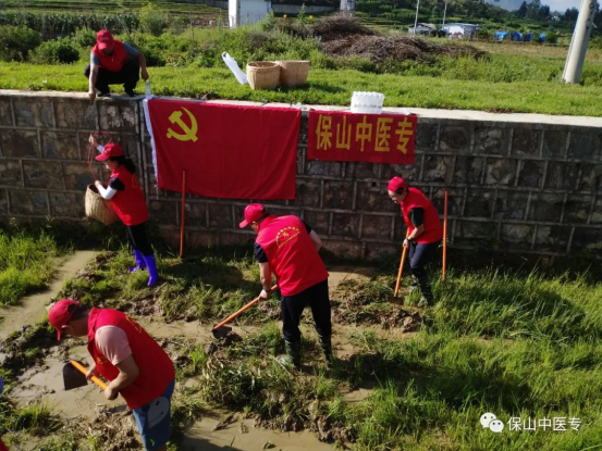 保护母亲河·保山中医专在行动